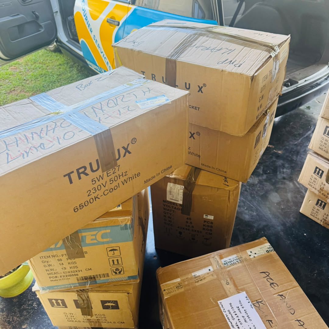 Packaged customer parcels